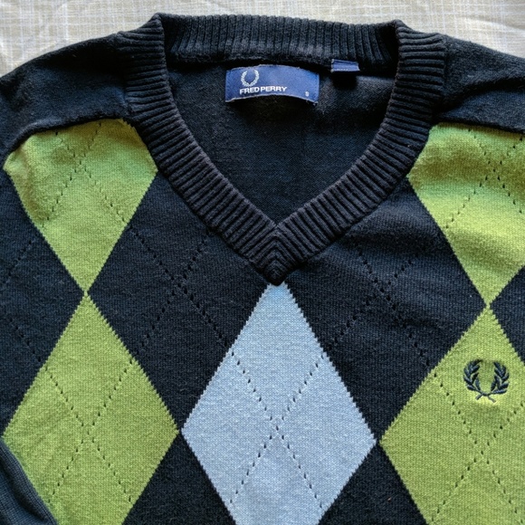 Fred Perry Argyle Sweater Czech 